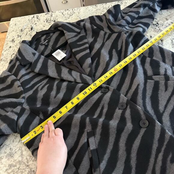Torrid Grey Tiger Wave Jacquard Blazer Style Coat 2X NWT 40995116 - Picture 11 of 16